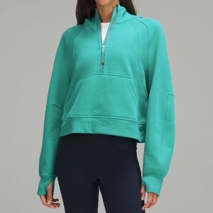 RARE Lululemon have zip Kelly green scuba